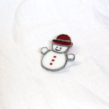 Charger l'image dans la galerie, Bonhomme de neige rouge de face