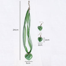 Charger l'image dans la galerie, Parure Collier & Boucles d'oreilles - Coeur
