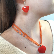 Charger l'image dans la galerie, Parure Collier & Boucles d'oreilles - Coeur