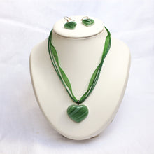 Charger l'image dans la galerie, Parure Collier & Boucles d'oreilles - Coeur