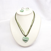 Charger l'image dans la galerie, Parure Collier & Boucles d'oreilles - Coeur